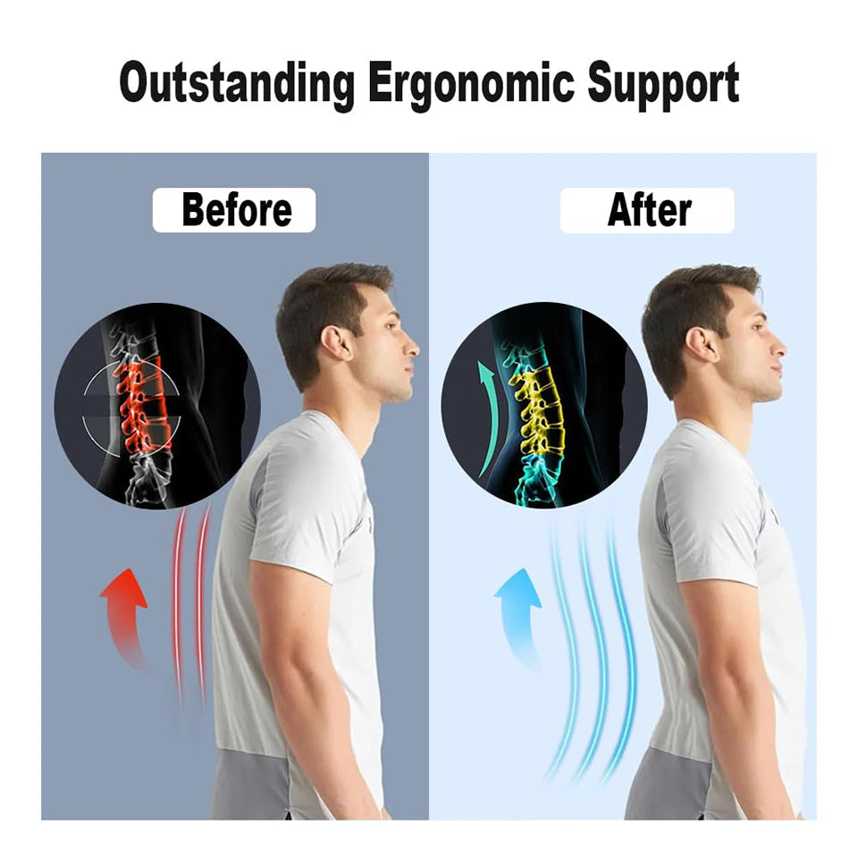 Back Brace for Lower Back Pain Relief with 6 Stays for Heavy Lifting Sedentariness Breathable Lumbar Support for Herniated Disc