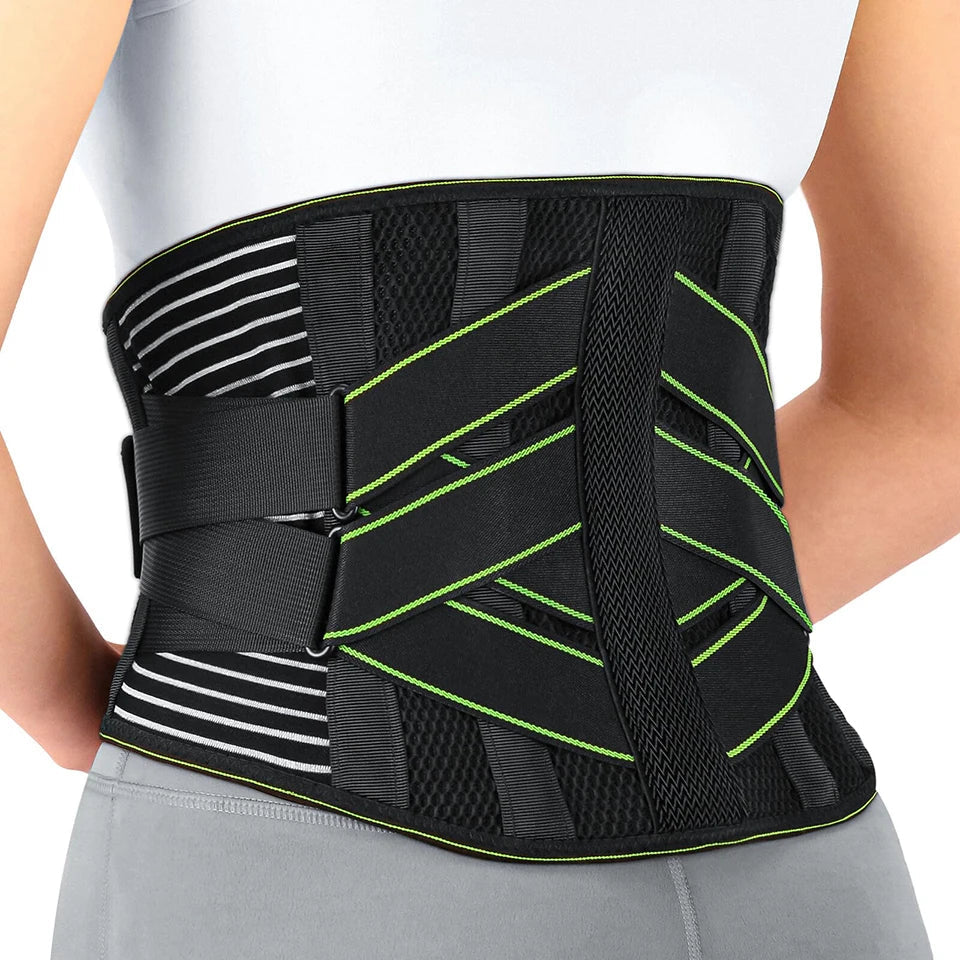 Back Brace for Lower Back Pain Relief with 6 Stays for Heavy Lifting Sedentariness Breathable Lumbar Support for Herniated Disc